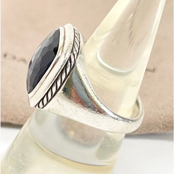 David Yurman 14mm Black Orchid Albion Ring - Picture 4 of 8